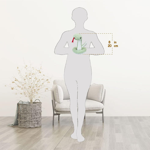 Green Plush Snake Stuffed Animal Toy, Soft Cuddly Plushie Hugger Toy for Boys & Girls, Birthday Gifts for Kids or Girlfriend, 17"...