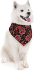 Paisley Red Dog Bandana Scarf Triangle Bibs Pet Accessories Cat Kerchief...