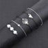 5pcs Bracelets for Womens, Charm Bead Shell Jewellery Bohemia Beach Seashell Ankle Bracelet Stackable Summer Daily Rope Women Bracelet...