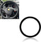 1 PC Car D Shape Steering Wheel Cover, Non-Slip Silicone Steering Wheel Protector Cover, All Seasons, Suitable for D Shape Flat Bottom Steering Wh...