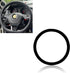 1 PC Car D Shape Steering Wheel Cover, Non-Slip Silicone Steering Wheel Protector Cover, All Seasons, Suitable for D Shape Flat Bottom Steering Wh...