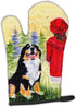 Caroline's Treasures SS8531OVMT Little Girl with her Bernese Mountain Dog Oven Mitt Heat Resistant Thick Oven Mitt for Hot Pans and Oven, Kitchen ...