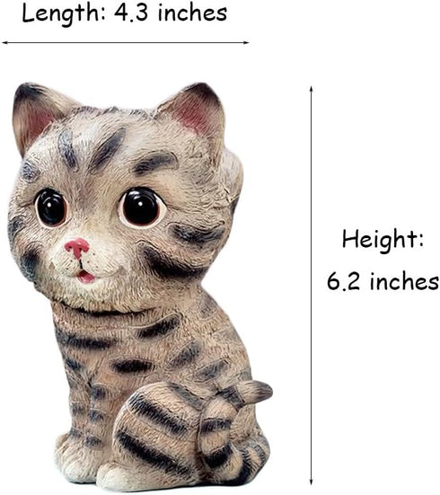 Cute Markings Cat Animals Shaped Resin Spectacles Holder Shelf Coin Bank Home Decoration Best Gift for Kids Friends...