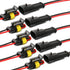 Way Car Waterproof Electrical Connector,16 AWG 2 pin Plug Auto Electrical Wire Connectors for Car, Truck, Boat, and Other Wire Connections.(5 Pack...