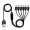 Poyiccot USB A to USB C Splitter Cable, Multi USB C Splitter Cable, 6 in 1 USB 2.0 Type A Male to 6 USB C Male Charging Cable, for USB Type-C Phon...