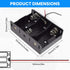 SDTC Tech 2-Pack 3 Slot D Cell Battery Holder 4.5V D Size Battery Case Box with Wire Leads...