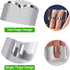 Finger Guards for Cutting, 2 Pcs Stainless Steel Finger Protector for Cutting Food, Knife Guard, Chopping Protector for Dicing and Slicing in Kitc...