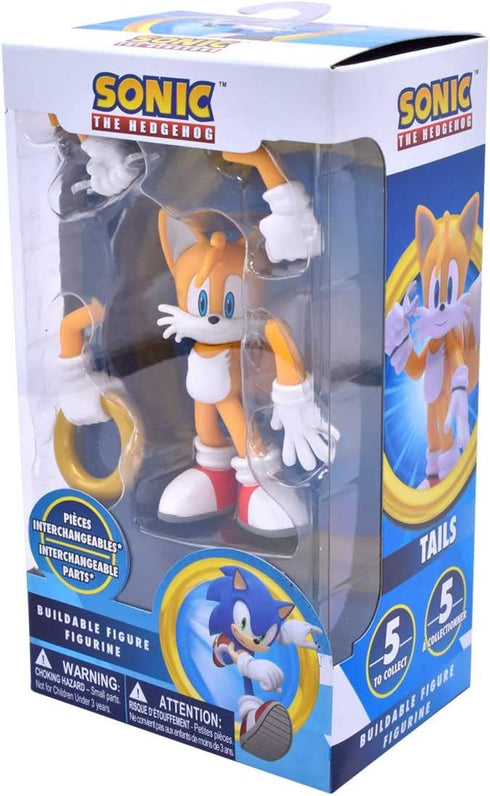 Sonic The Hedgehog Action Figure Toy – Tails figure with Sonic, Knuckles, Amy Rose, and Shadow figure. 4 inch Action Figures - Sonic The Hedgehog ...