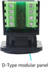 RJ45/8P8C D-Type Panel Mount Ethernet Extender Cat5E Terminal Solderless Network Adapter Keystone Jack Crimping Data Female Connector with Screw...