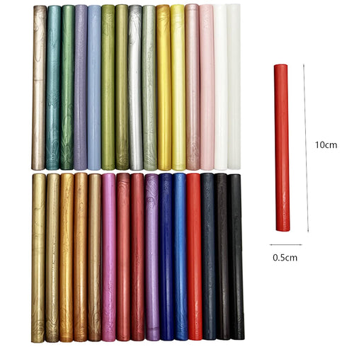 30 Pcs Mini Glue Gun Wax Seal Sticks for Wax Seal Stamp,Great for Thanksgiving Card, Party or Wedding Invitation, Xmas Wrapping or Wine Packages(3...