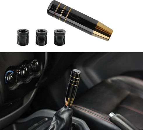 Car Gear Shift Knob Cover, Weighted Car Gear Shifter Manual Knob, Long Stick Shift Knob Gear Shifter Knob, Aluminum Alloy Weighted Manual Shift kn...