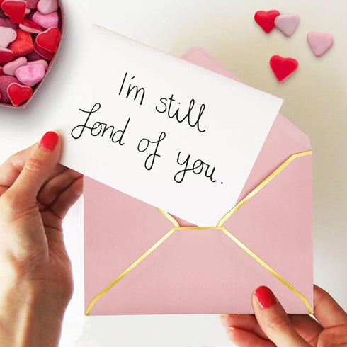 5x7 Envelopes for Invitations with Gold Border, 50 Pack A7 Envelopes with V-Flap, Self Seal Greeting Card Gift Card Envelopes Invitation Envelopes...