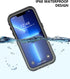 for iPhone 13 Pro Waterproof Case with Built-in Screen Protector, Shockproof Dustproof Full Body Protective IP68 Waterproof Phone Case for iPhone ...