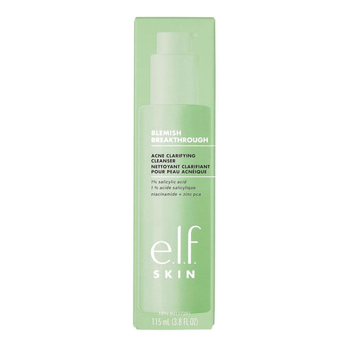 e.l.f. SKIN Blemish Breakthrough Clarifying Cleanser, Gel Cleanser For Removing Makeup, Controlling Oil & Clarifying Pores, 1% Salicylic Acid...