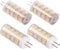G4 Led Bulb 12V 5W, G4 T3 JC Bi-Pin Base Light Bulb Lamps, 40W Halogen Bulb Equivalent, AC/DC 12V Volt Low Voltage Warm White 3000K, Not-Dimmable,...