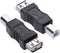 USB 2.0 Print Adapter, 2 Pack Type A Female to B Printer Male Connector Converter Plug Compatible for Printer Fax Machine Hard Drive...