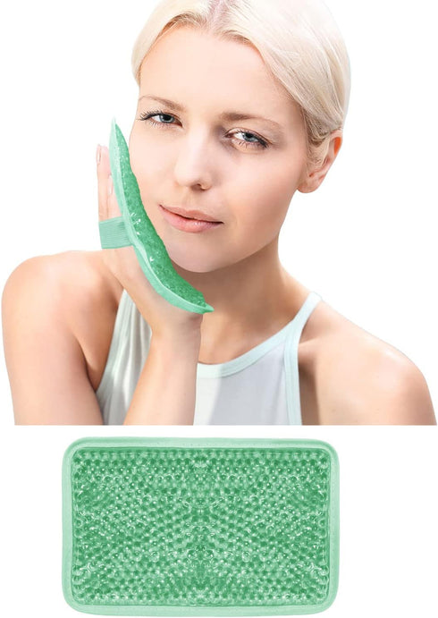 Gel Beads Ice Pack Ice Bag with Strap-Reusable Hot & Cold Pack Compress Therapy for Pain, Swelling,Injuries of Knee, Shoulder, Foot, Back, Ankle, ...