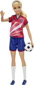 Barbie Careers Fashion Doll & Accessory, Soccer Player with Blonde Ponytail, #9 Uniform, Tall Socks, Cleats & Soccer Ball...