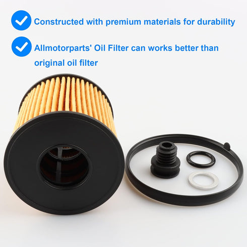 Engine Oil Filter, Replace 26350-2J000, 263502J000, S11913 Compatible with Hyundai 2.0L - 2021-2023 Elantra 2.0L, 2022-2023 Kona 2.0L, 2020-2022 S...