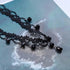 Vintage Black Lace Choker Necklace Black Teardrop Crystal Choker Necklace Gothic Hollow Lace Necklaces 90s Victorian Tattoo Necklace Jewelry for W...
