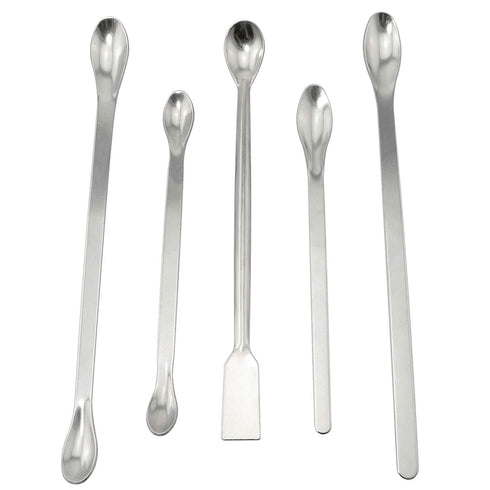 Reagent Spoon 5PCS 304 Stainless Steel Micro Scoop Lab Sampling Spoon Lab Spatulas Scoop...