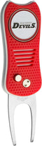 Team Golf NHL Switchblade Divot Tool with Double-Sided Magnetic Ball Marker, Features Patented Single Prong Design, Causes Less Damage to Greens, ...