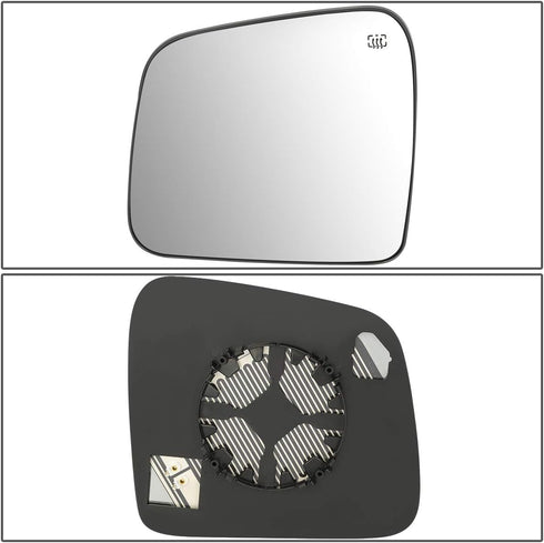 DNA Motoring OEM-MG-0117 68092051AB Factory Style Left Side Mirror Glass w/Heated Compatible with 2011-2019 Durango / 2011-2018 Grand Cherokee...