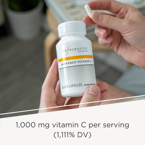 Integrative Therapeutics Buffered Vitamin C Capsules 1,000 mg - Immune Support Supplement* - Antioxidant Support* - Gentle Formula - Gluten Free -...
