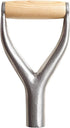 Shovel D Grip Handle, Solid Iron Shovel Handle Reusable Y Grip Replacement Accessories with Wooden Grip for Garden Digging Raking Tool(Silver)...