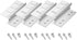 Newpowa Solar Panel Mounting Z Bracket with Nuts and Bolts Supporting for RV, Boat, Wall, Off Grid Roof Installation A Sets of 4 Units Sliver Alum...