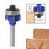 Mesee 4-Teeth Round Over Router Bit, 1/4 Inch Shank Corner Rounding Edge Trimming Router Bit Woodworking Milling Cutter Tool with 5/128 Inch Radiu...