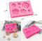 Silicone Rose Mold Non-stick BPA-free baking candy Silicone Jelly pudding Candy Mold Baking appliance Set Ice Cube tray Chocolate candy mold Kit W...