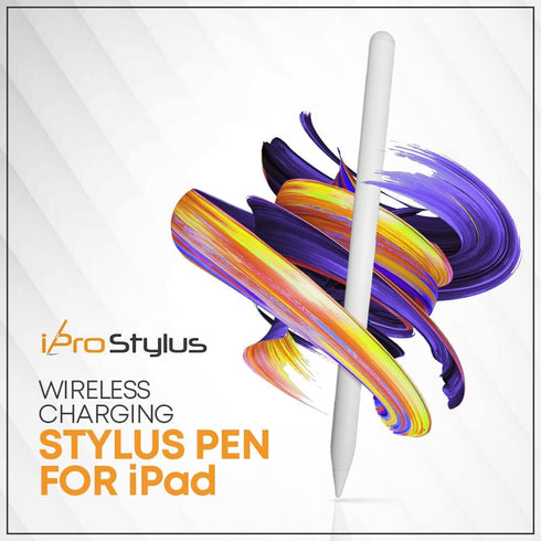 iProStylus Wireless Charging & USB Charging Stylus Pen for iPad - Active Pencil Compatible with 2018 iPad & Above iPad Pro Mini & Air with Tilt Fu...