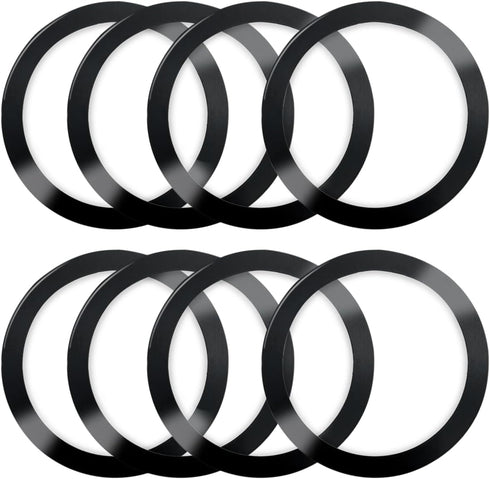 8 Pcs Universal Metal Rings Sticker Compatible for Magsafe Magnetic Wireless Charger iPhone 15 14 13 12 Pro Mini Max Galaxy, Ultra-Thin Car Charge...