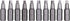 Mayhew Tools 19603-4 Square Recess Power Bit, NO. 3 x 2", 4-Pack...