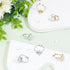 UNICRAFTALE 2 Colors 16Pcs DIY Blank Dome Ring Making Kit Adjustable Oval Cabochon Ring Blanks Stainless Steel Open Cuff Ring Settings Frame Tray ...