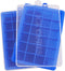 Ice Cube Tray, Silicone Square Ice Trays Easy Release Stackable Ice Cube Mold with Removable Lid, 24 Cavity (2 Pack,Blue)...