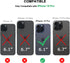 TENDLIN Compatible with iPhone 15 Pro Case Wood Grain with Carbon Fiber Texture Design Leather Hybrid Slim Case (Black)......