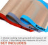 Silicone Baking Mat Set, 2 Half Sheets Silicone Mats (15.8 x 11.8 IN) and 1 Quarter Sheet Baking Mat (11.8 x 7.8 IN), Set of 3 Silicone Baking She...
