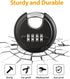 DAYGOS Combination Disc Padlocks for Outdoor - Heavy Duty 4 Digit Code Lock, Combo Discus Lock for Storage Unit,Gate,Fence,Traile(3/8-in Shackle,1...