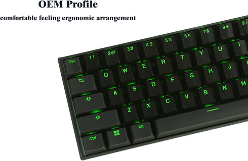 Happy Balls Keycaps Backlit ABS Doubleshot Shine Through Keycap Set Cherry MX OEM US Layout Key Caps for 61/87 TKL/104 MX Switches Mechanical Keyb...
