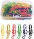 Music Paper Clips 6 Colors, 100 Pcs Cute Paper Clips Funny Creative Music Coloured Plastic Alloy Office Stationery for Documents Book Memo Paper...
