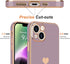 Teageo for iPhone 14 Case for Women Girl Cute Love Heart Luxury Electroplate Plating Soft Bling Back Cover Raised Full Camera Protection Bumper Si...