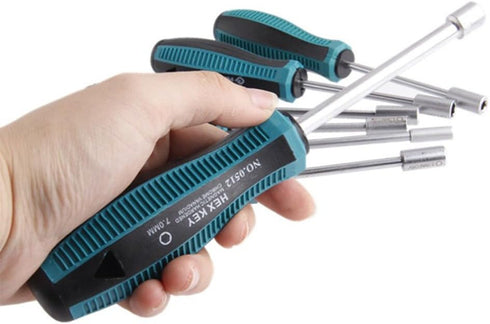 PENGGONG 5mm Socket Driver Hex Nut Key Wrench Screwdriver Nutdriver Hand Tool (1pcs)...