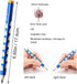 Triangular Fat Pencil - 12 Pack Thick, Strong, Jumbo Wood Pencils for Writing and Drawing, HB with Eraser and Sharpener...