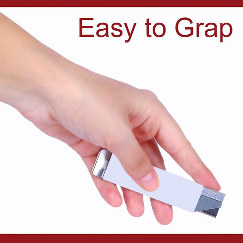 Retractable Box Cutter, 12-Pack Metal Tap Knife Made in USA, Razor Blade Cardboard Opener, Lightweight Handy Utility Knife for Packages, Letters, ...