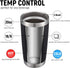 COMOOO 20oz Tumbler Stainless Steel Insulated Travel Mug Vacuum Double Wall Coffee Cup for Hot Beverage and Cold Drinks,Home and Outdoor?Black, 1 ...