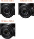 49mm Lens Cover Cap for Canon M50 M100 M6 w/ EF-M 15-45mm IS STM Lens, Sony RX1R w/ SEL 18-55mm, NEX-7 w/ E 55-210mm Lens (2 Packs)...