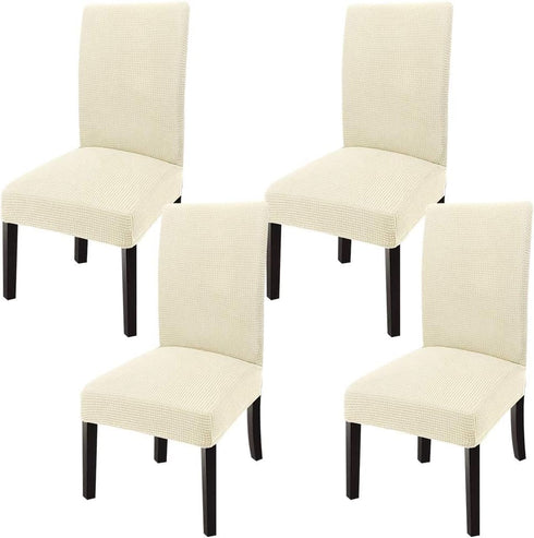 GoodtoU Chair Covers for Dining Room 4 Pack, Stretch Parson/Dining Chair Slipcover Removable Washable Chair Protector for Home/Restaurant/Banquet,...