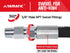 YAMATIC Pressure Washer Whip Hose with Swivel Steel Connector, 3/8" Jumper Hose 2FT For Hose Reel and Power Washer, 4000 PSI...